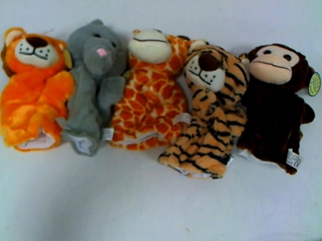Păpușă de mână cu motiv de animal 23 cm - 1 bucată