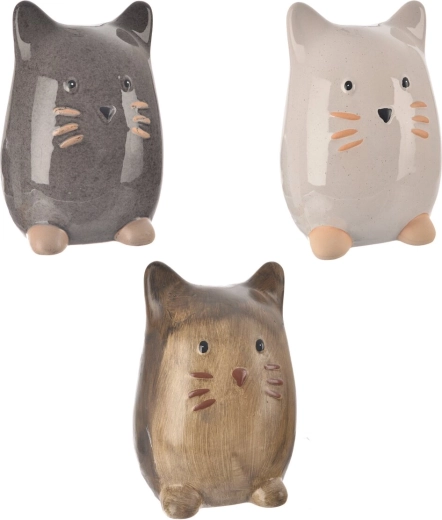 Decorațiune din porțelan – pisică 21 cm (3 variante)