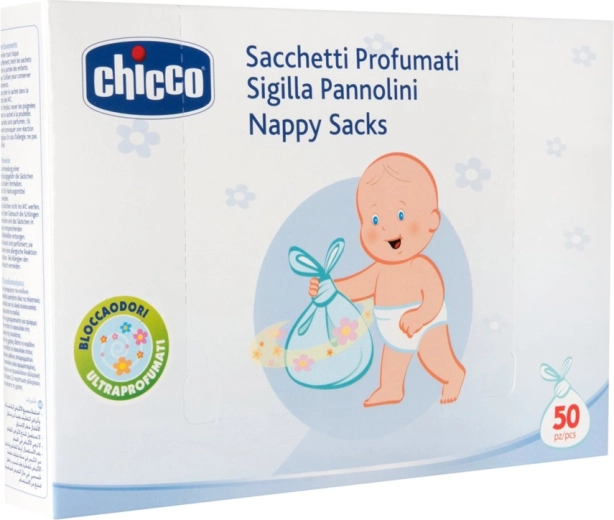 Chicco pungi parfumate pentru eliminarea scutecelor, 50 buc