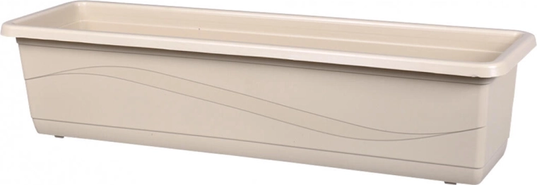 Jardinièră din plastic Lobelia Modern 50 cm maro deschis