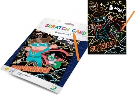 Dodo imagine de zgâriat supererou 21 × 29 cm