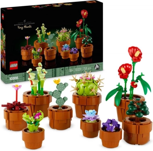 LEGO Botanicals plante mici 10329 – plante de interior decorative din piese