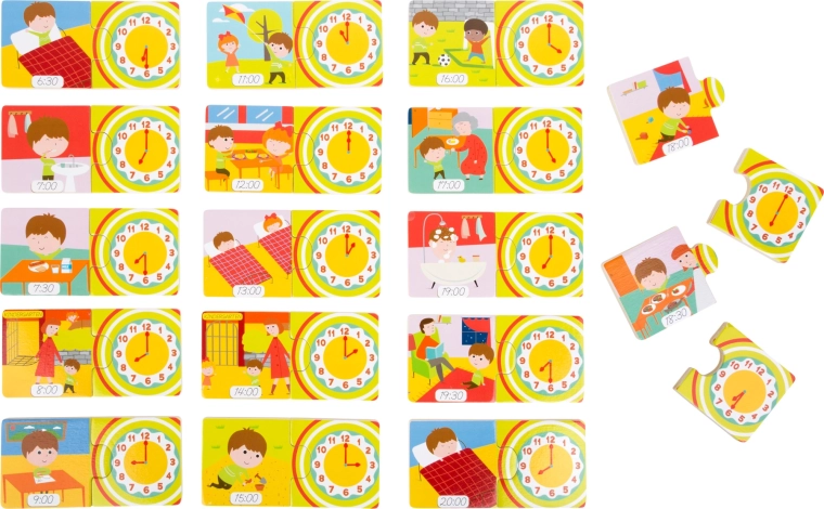 Small Foot Puzzle din lemn Ceas