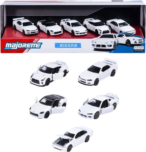 Set cadou Nissan cu mașinuțe metalice, 5 bucăți