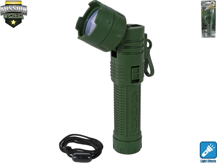 Mission Control lanternă de mână 16 cm cu cap rotativ 90°
