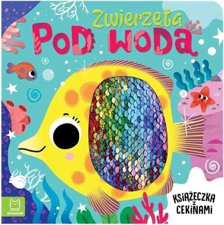 Animale sub apă – carte senzorială cu paiete