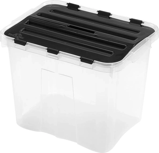 Cutie de depozitare din plastic cu capac HEIDRUN Classic 24 l