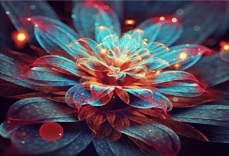 Pictură cu diamante Nuferi 30 × 40 cm