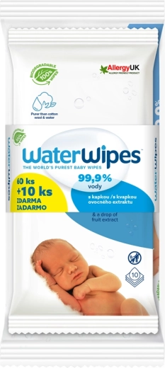WaterWipes șervețele umede 100% biodegradabile 70 buc