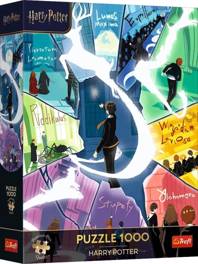 Puzzle Trefl Premium Plus Harry Potter: Vrăji și patroni, 1000 de piese