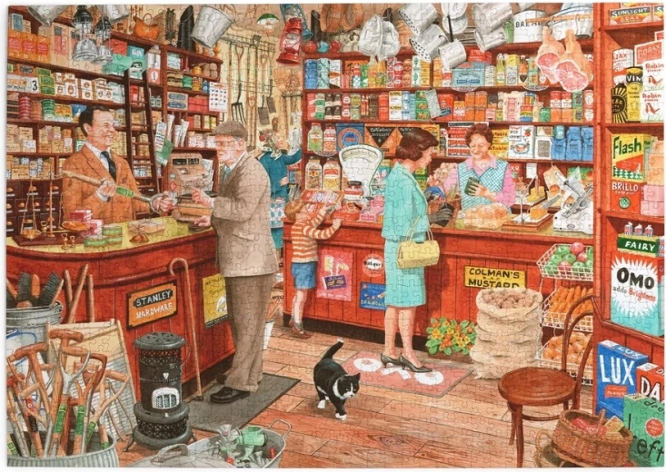 Puzzle House of Puzzles Magazin sătesc, 1000 de piese
