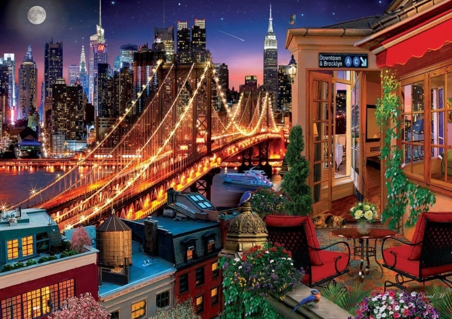 Puzzle ART PUZZLE Brooklyn de pe terasă 1500 piese