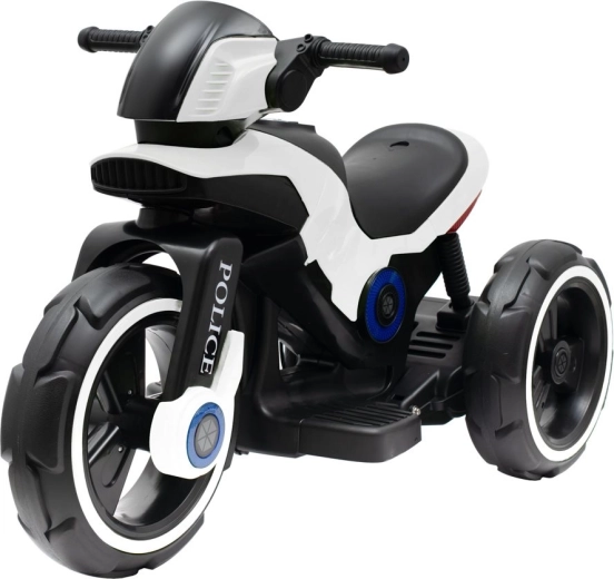 Motocicletă electrică pentru copii BABY MIX Police albă