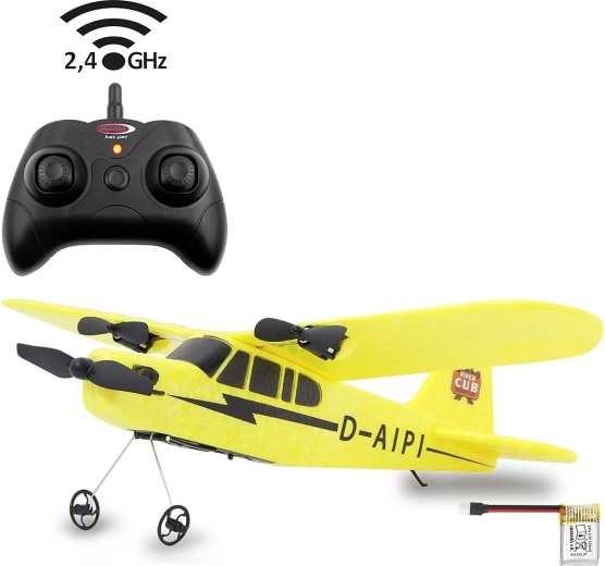 Avion RC Jamara Piper J3-Cub 2,4 GHz cu giroscop