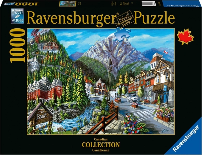 Puzzle Ravensburger Bine ați venit în Banff 1000 piese
