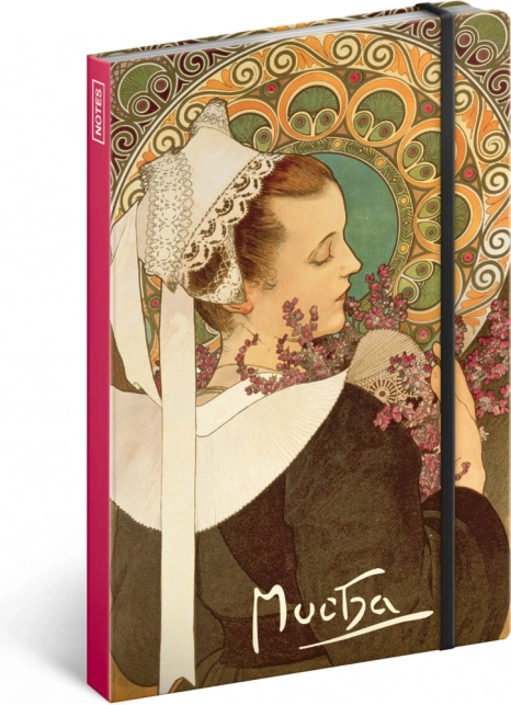 Caiet Alfons Mucha – Iarbă neagră, nedatat, 13 × 21 cm