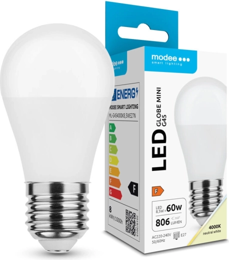 Modee LED bec Globe Mini G45 8,5 W E27 806 lm alb neutru
