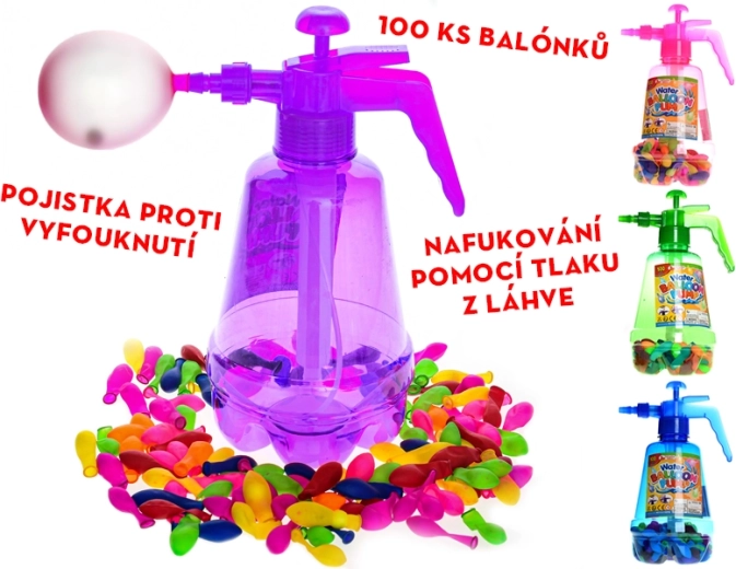 Bombe de apă cu încărcător – set de 100 baloane pentru distracție de vară
