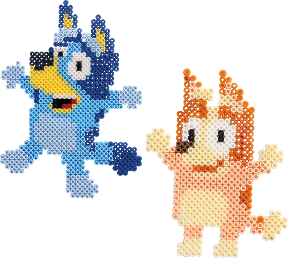 Bluey – set creativ de mărgele de călcat (fuse beads) pentru copii