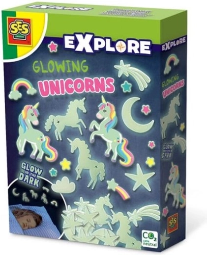 SES Explore unicorni luminescenți în întuneric – autocolante de perete