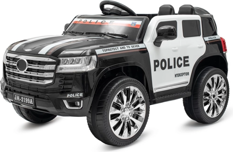 Baby Mix mașinuță electrică de poliție 4x4 neagră