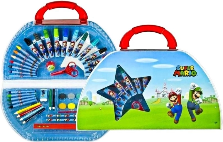 Set de desen în valiză Super Mario
