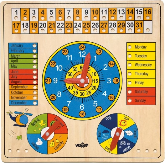 Calendar multifuncțional Woody în limba engleză