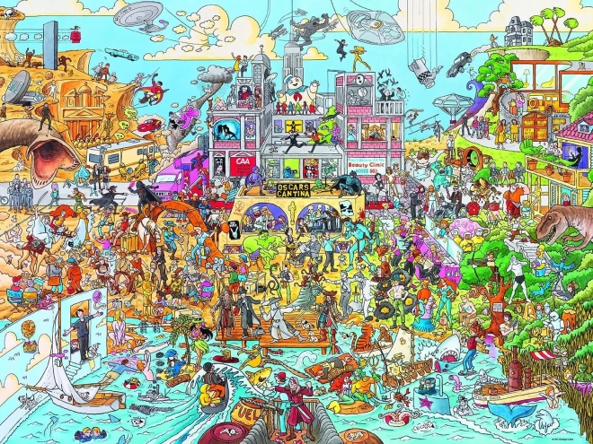 Puzzle 1500 piese Hollyworld