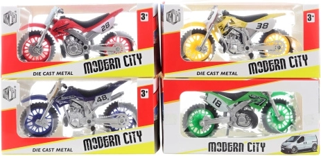 Motocicletă metalică în cutie - 1 bucată