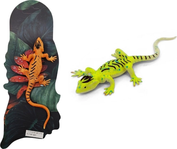 Animal șopârlă care își schimbă culoarea