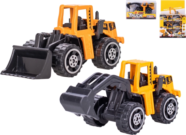 Vehicul de construcții din metal 7 cm cu mers liber