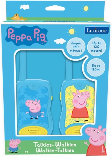 Stații walkie-talkie pentru copii PEPPA PIG cu rază de acțiune 120 m
