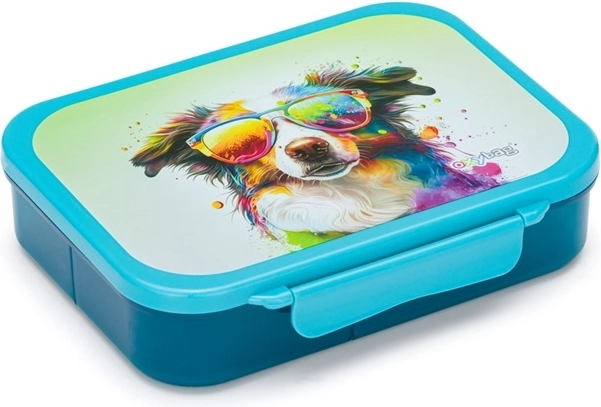 Cutie pentru gustare cu compartimente Crazy Animals – câine