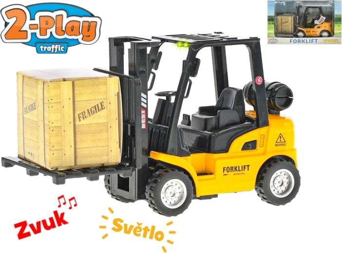 Stivuitor 2-Play Traffic 14 cm cu lumină și sunet
