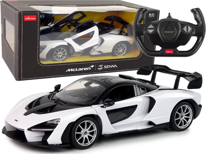 Auto R/C McLaren Senna Rastar 1:14 alb cu telecomandă