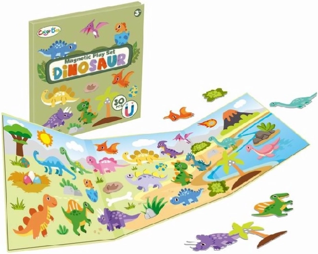 Puzzle magnetic dinozaur (30 de piese)