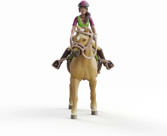 Schleich Horse Club Sarah și iapa Mystery – set de călărie