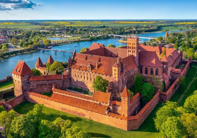 Puzzle 500 Piese - Vedere la Castelul Malbork, Polonia