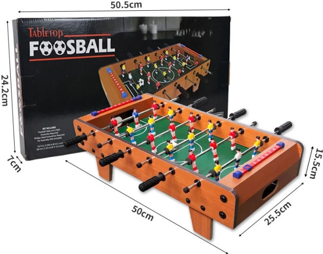 Fotbal de masă din lemn (X și O) – mini fotbal