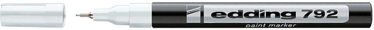 Marker cu vopsea Edding 792 alb