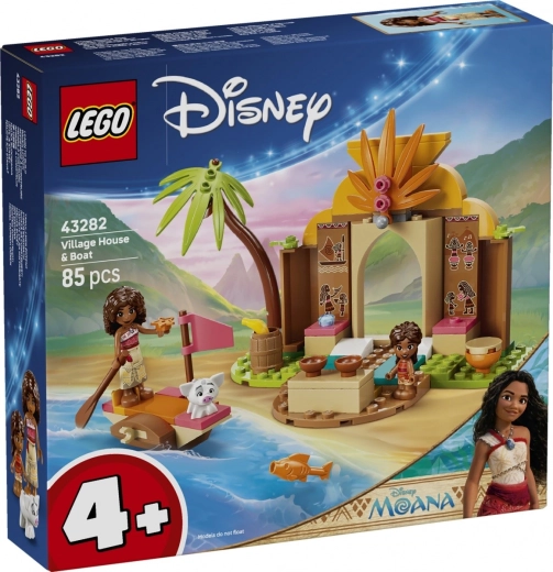 LEGO Disney Vaiana – coliba din sat și barca