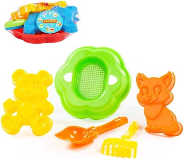 Set pentru nisip cu sită mare și forme