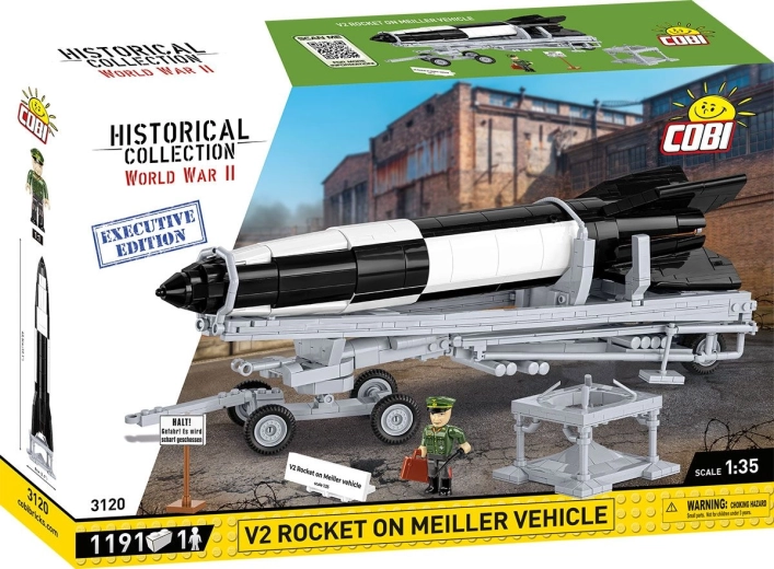 Cobi historical collection al Doilea Război Mondial rachetă V2 pe șasiu Meiller executive edition