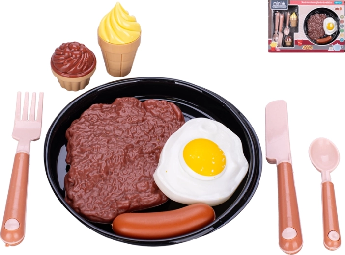 Set de masă pentru copii cu farfurie, 9 piese