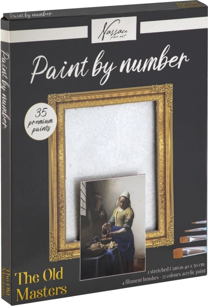 Pictură după numere pe pânză Milk Made 40 × 50 cm