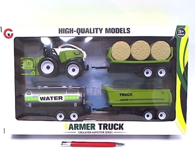 Tractor cu remorci – set de vehicul agricol pentru copii