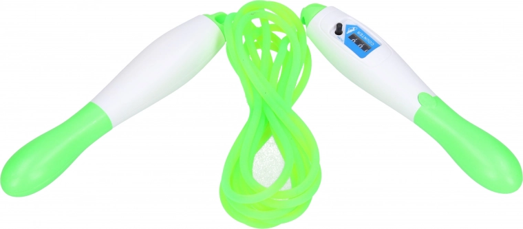 Coardă de sărit cu frânghie din plastic și contor mecanic 280 cm