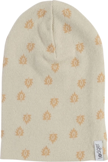 Căciulă Lodger din bumbac cu nervuri Beanie Print Rib Birch (1–2 ani)