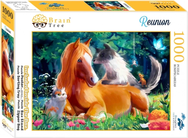 Puzzle Brain Tree Reuniunea animalelor 1000 piese