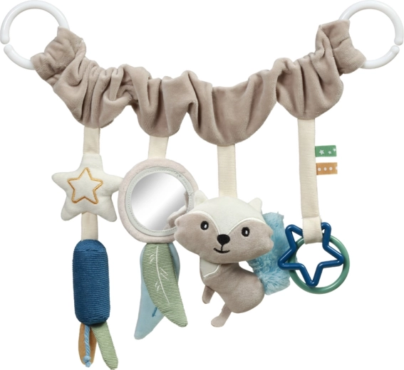 Bară suspendată BABYONO Raccoon pentru cărucior și scaun auto